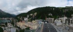 Archived image Webcam St. Moritz village II - View from Hotel Schweizerhof towards St. Moritz Bad 09:00