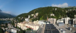 Archived image Webcam St. Moritz village II - View from Hotel Schweizerhof towards St. Moritz Bad 07:00