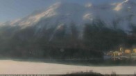 Archived image Webcam St. Moritz village III - View from Hotel Schweizerhof towards lake St. Moritz 07:00