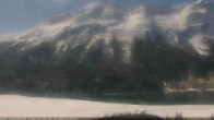 Archived image Webcam St. Moritz village III - View from Hotel Schweizerhof towards lake St. Moritz 09:00