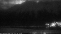 Archived image Webcam St. Moritz village III - View from Hotel Schweizerhof towards lake St. Moritz 23:00