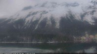 Archived image Webcam St. Moritz village III - View from Hotel Schweizerhof towards lake St. Moritz 05:00
