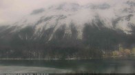 Archived image Webcam St. Moritz village III - View from Hotel Schweizerhof towards lake St. Moritz 06:00