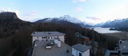 Archiv Foto Webcam Sils im Engadin: Ausblick vom Hotel Waldhaus 19:00