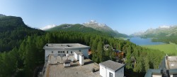 Archiv Foto Webcam Sils im Engadin: Ausblick vom Hotel Waldhaus 08:00