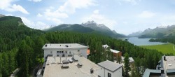 Archiv Foto Webcam Sils im Engadin: Ausblick vom Hotel Waldhaus 13:00