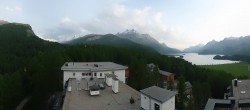 Archiv Foto Webcam Sils im Engadin: Ausblick vom Hotel Waldhaus 19:00