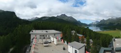 Archiv Foto Webcam Sils im Engadin: Ausblick vom Hotel Waldhaus 09:00