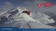 Archiv Foto Webcam Diavolezza: Berghaus und Bergstation 07:00