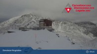 Archiv Foto Webcam Diavolezza: Berghaus und Bergstation 08:00