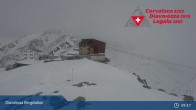Archiv Foto Webcam Diavolezza: Berghaus und Bergstation 09:00