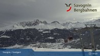 Archived image Webcam ski resort Savognin, mountain station "Panoramabahn" 08:00