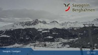 Archived image Webcam ski resort Savognin, mountain station "Panoramabahn" 12:00