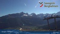 Archived image Webcam ski resort Savognin, mountain station "Panoramabahn" 08:00
