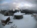 Archived image Webcam Scuol: mountain station chairlift &#34;Prui&#34; 19:00