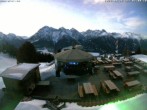 Archived image Webcam Scuol: mountain station chairlift &#34;Prui&#34; 06:00