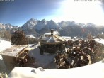 Archiv Foto Webcam Scuol: Bergrestaurant Prümaran Prui 13:00