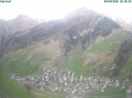 Archiv Foto Webcam Blick auf Vals Dorf 19:00