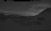 Archived image Webcam Engelberg: Lake Härzlisee & mountain restaurant Kräuterhütte 19:00