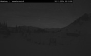 Archived image Webcam Engelberg: Lake Härzlisee & mountain restaurant Kräuterhütte 23:00