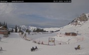 Archived image Webcam Engelberg: Lake Härzlisee & mountain restaurant Kräuterhütte 13:00