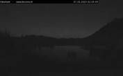 Archived image Webcam Engelberg: Lake Härzlisee & mountain restaurant Kräuterhütte 01:00