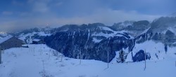 Archiv Foto Webcam Ebenalp: Panoramablick Bergstation 03:00