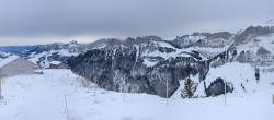 Archiv Foto Webcam Ebenalp: Panoramablick Bergstation 11:00