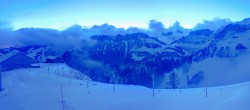 Archiv Foto Webcam Ebenalp: Panoramablick Bergstation 06:00