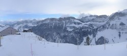 Archiv Foto Webcam Ebenalp: Panoramablick Bergstation 09:00