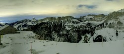 Archiv Foto Webcam Ebenalp: Panoramablick Bergstation 23:00