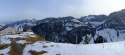 Archiv Foto Webcam Ebenalp: Panoramablick Bergstation 11:00