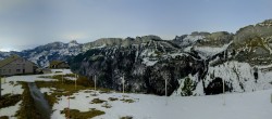 Archiv Foto Webcam Ebenalp: Panoramablick Bergstation 17:00