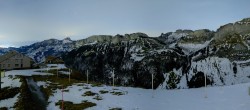 Archiv Foto Webcam Ebenalp: Panoramablick Bergstation 19:00