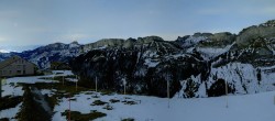 Archiv Foto Webcam Ebenalp: Panoramablick Bergstation 21:00