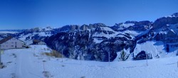 Archiv Foto Webcam Ebenalp: Panoramablick Bergstation 05:00