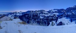 Archiv Foto Webcam Ebenalp: Panoramablick Bergstation 06:00