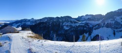 Archiv Foto Webcam Ebenalp: Panoramablick Bergstation 09:00