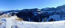 Archiv Foto Webcam Ebenalp: Panoramablick Bergstation 11:00