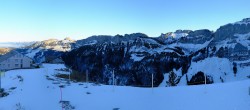 Archiv Foto Webcam Ebenalp: Panoramablick Bergstation 15:00