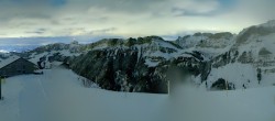 Archiv Foto Webcam Ebenalp: Panoramablick Bergstation 23:00