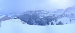 Archiv Foto Webcam Ebenalp: Panoramablick Bergstation 07:00