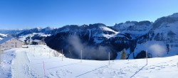 Archiv Foto Webcam Ebenalp: Panoramablick Bergstation 11:00