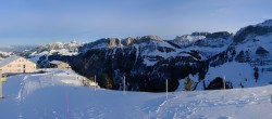 Archiv Foto Webcam Ebenalp: Panoramablick Bergstation 15:00