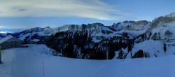 Archiv Foto Webcam Ebenalp: Panoramablick Bergstation 19:00