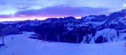 Archiv Foto Webcam Ebenalp: Panoramablick Bergstation 06:00