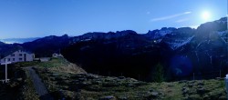 Archiv Foto Webcam Ebenalp: Panoramablick Bergstation 22:00