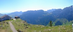 Archiv Foto Webcam Ebenalp: Panoramablick Bergstation 09:00