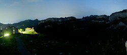 Archiv Foto Webcam Ebenalp: Panoramablick Bergstation 23:00