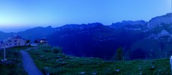Archiv Foto Webcam Ebenalp: Panoramablick Bergstation 03:00
